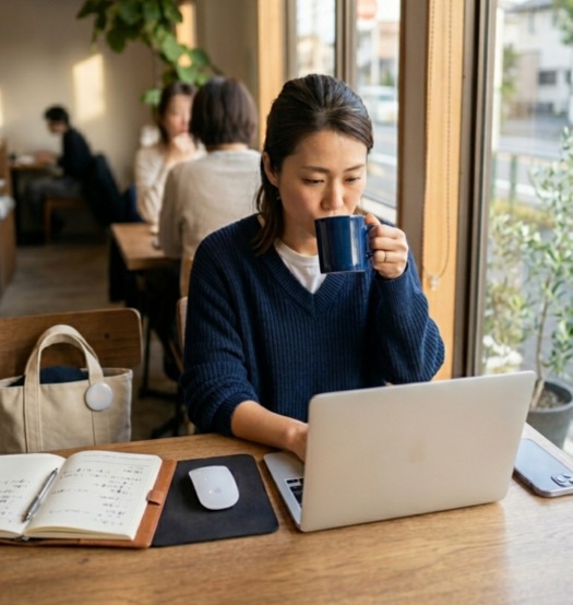 副業で働く主婦のイメージ